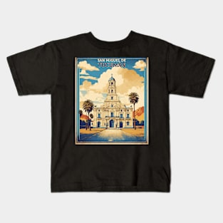 San Miguel de Tucuman Argentina Vintage Tourism Poster Kids T-Shirt